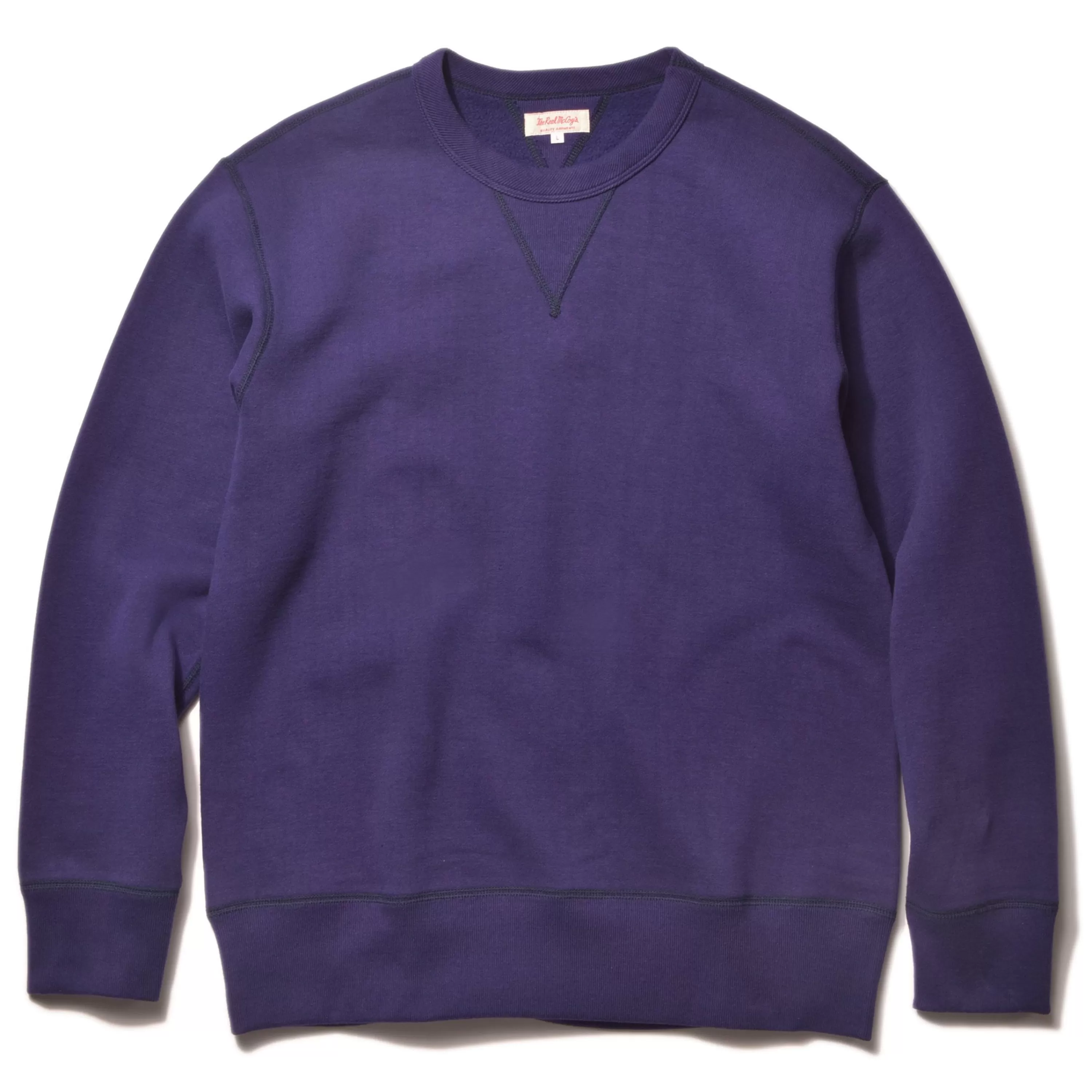 Joe McCoy 10 Oz. Loopwheel Crewneck Sweatshirt 130 Purple Fashion