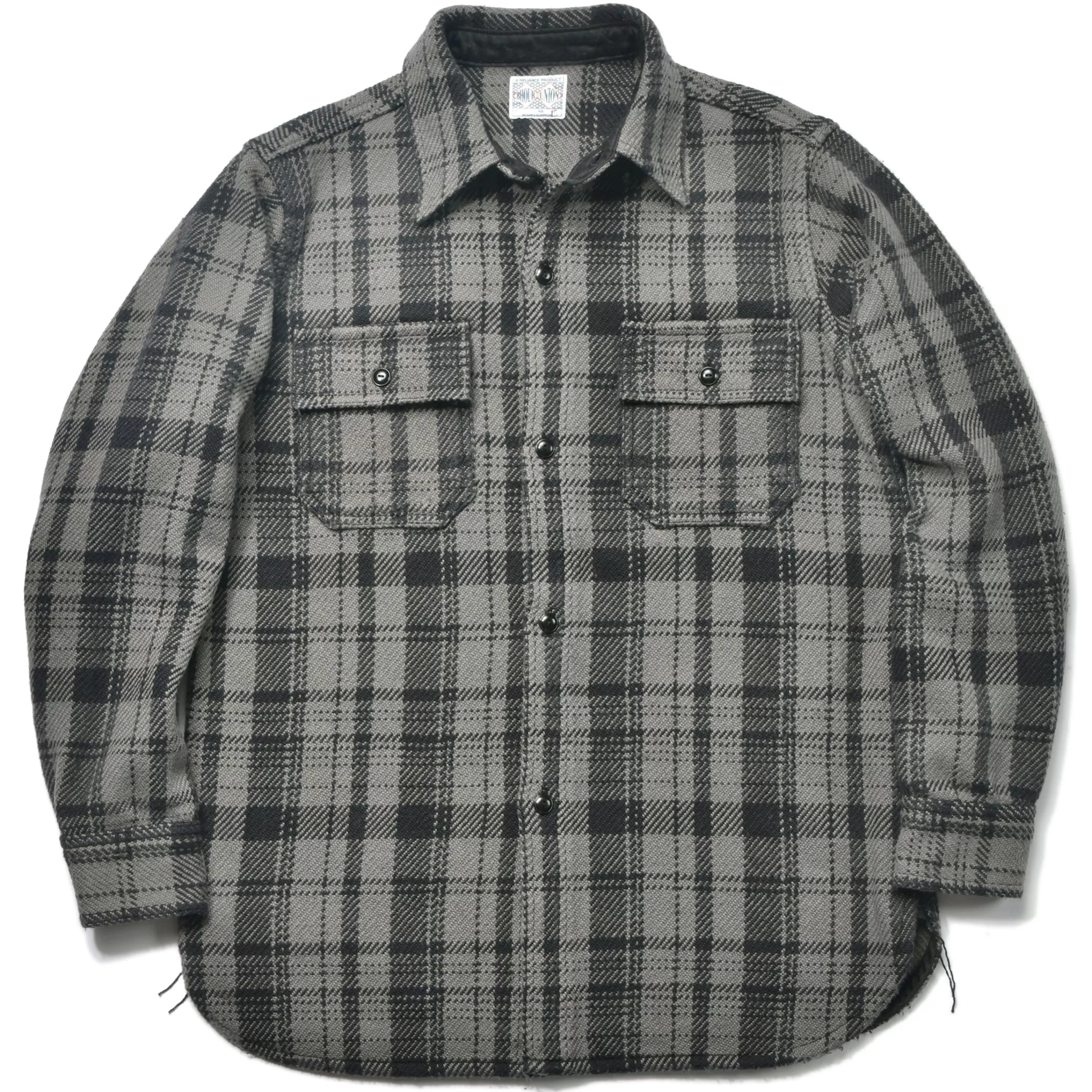 Joe McCoy 8Hu Heavy Weight Flannel Shirt 020 Gray Hot