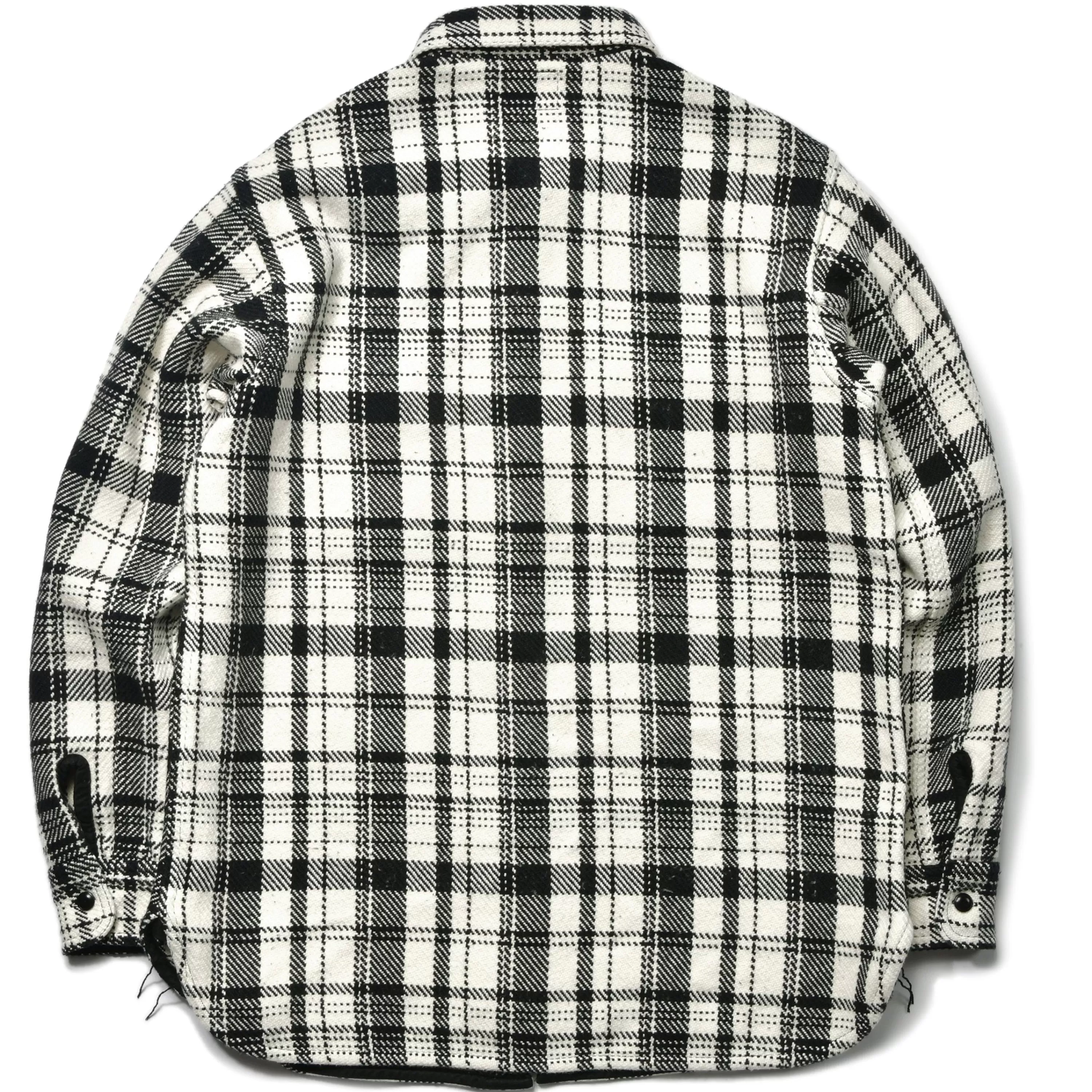 Joe McCoy 8Hu Heavy Weight Flannel Shirt 010 White Store