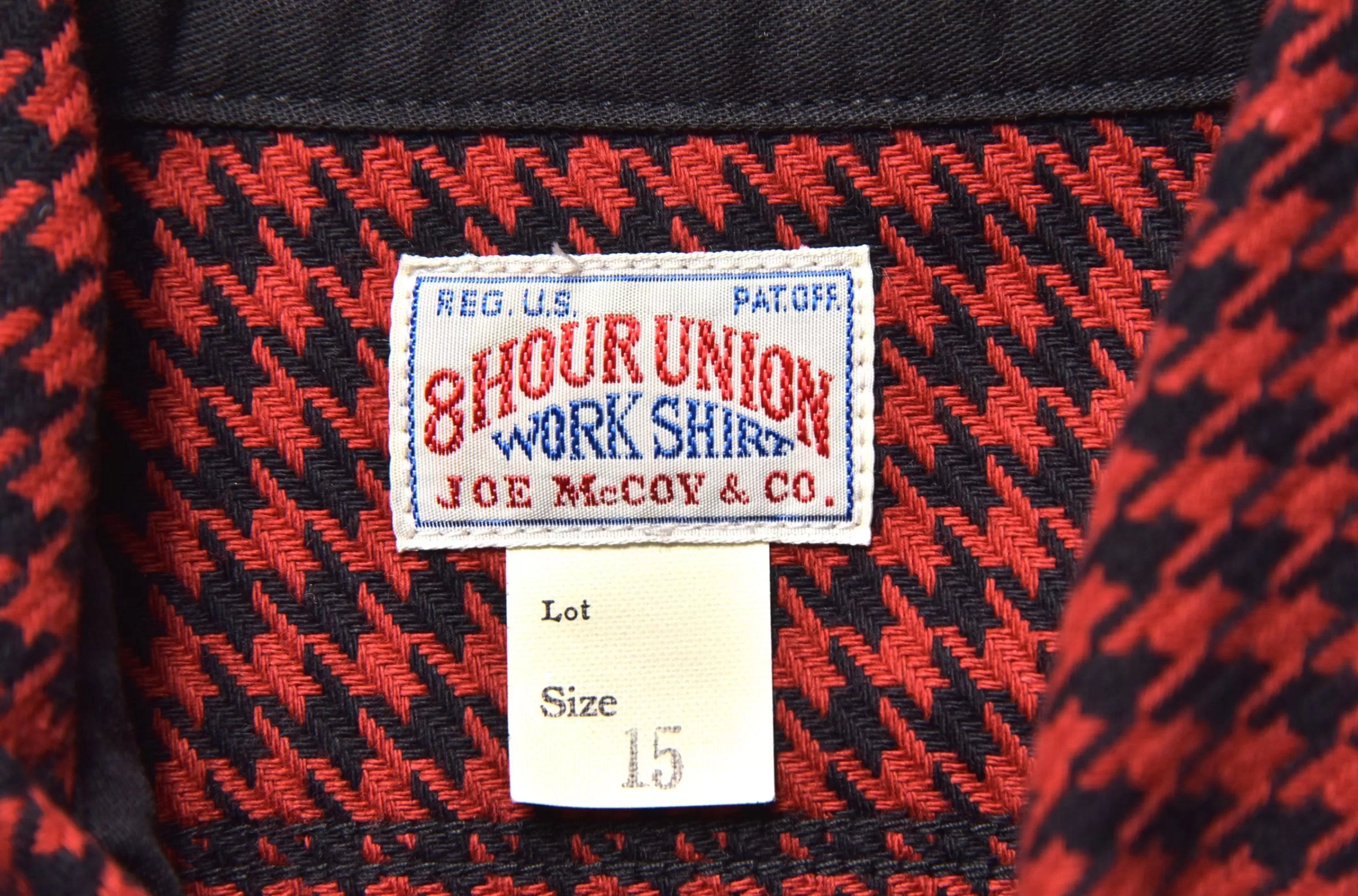 Joe McCoy 8Hu Houndstooth Flannel Shirt Red Best