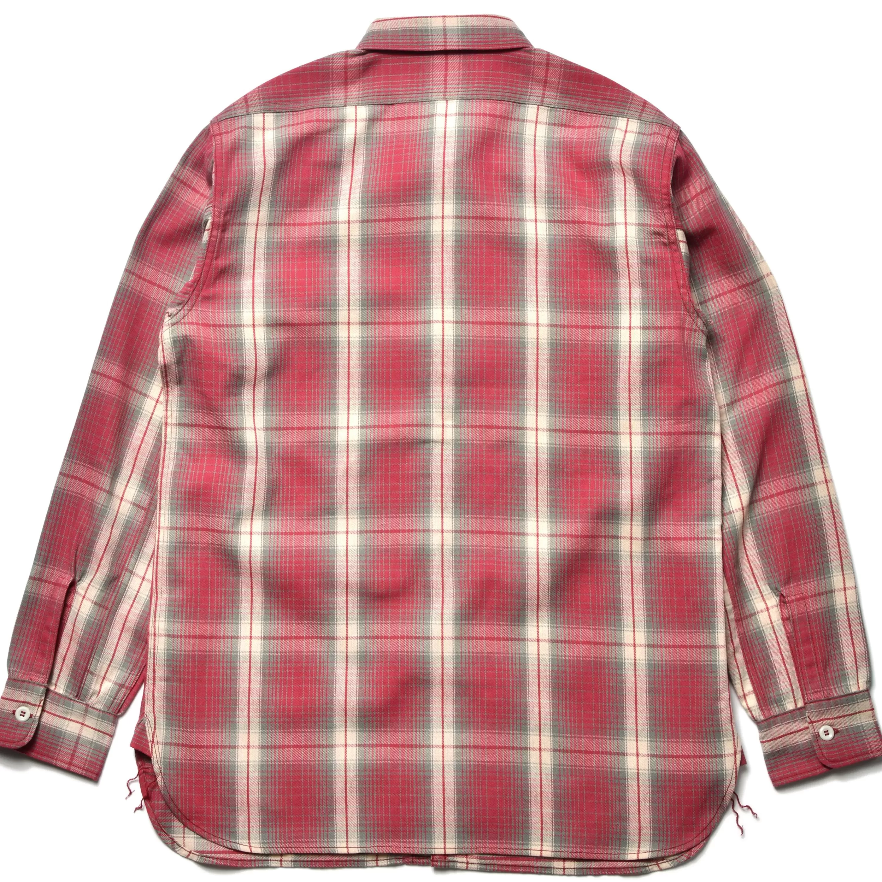 Joe McCoy 8Hu Ombre Check Summer Flannel Shirt 080 Pink Outlet