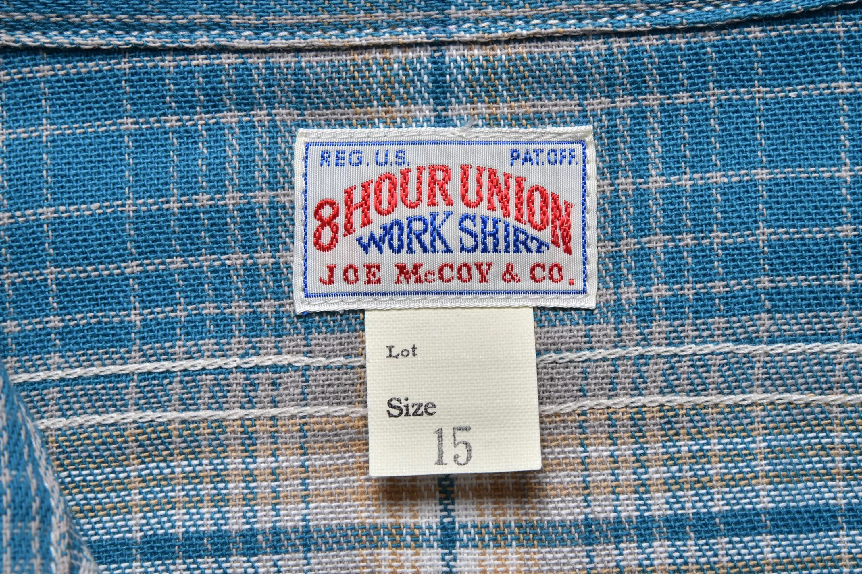 Joe McCoy 8Hu Ombre Check Summer Flannel Shirt 112 Turquoise Discount