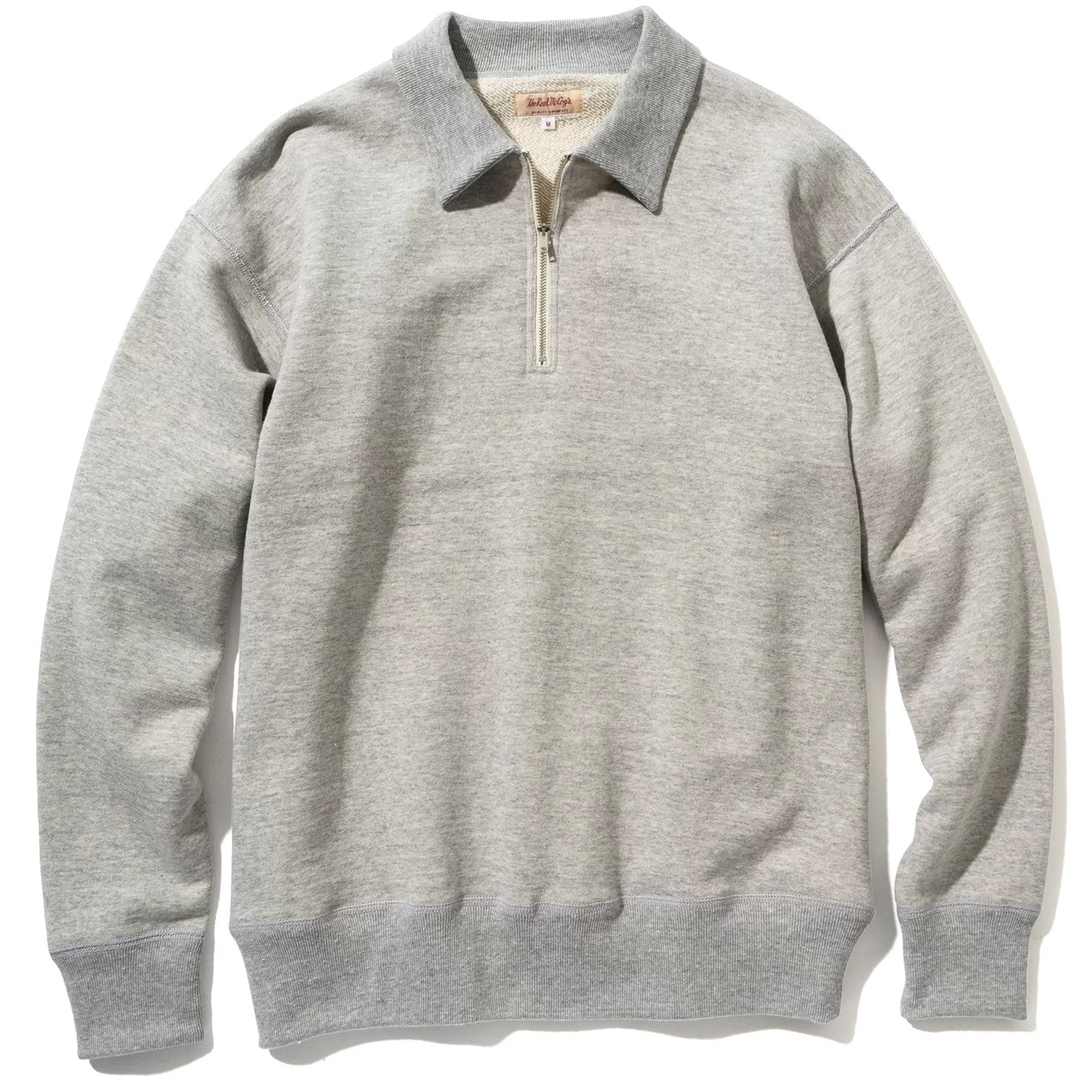 Joe McCoy 9Oz. Loopwheel Quarter-Zip Sweatshirt 028 Ash Grey Outlet
