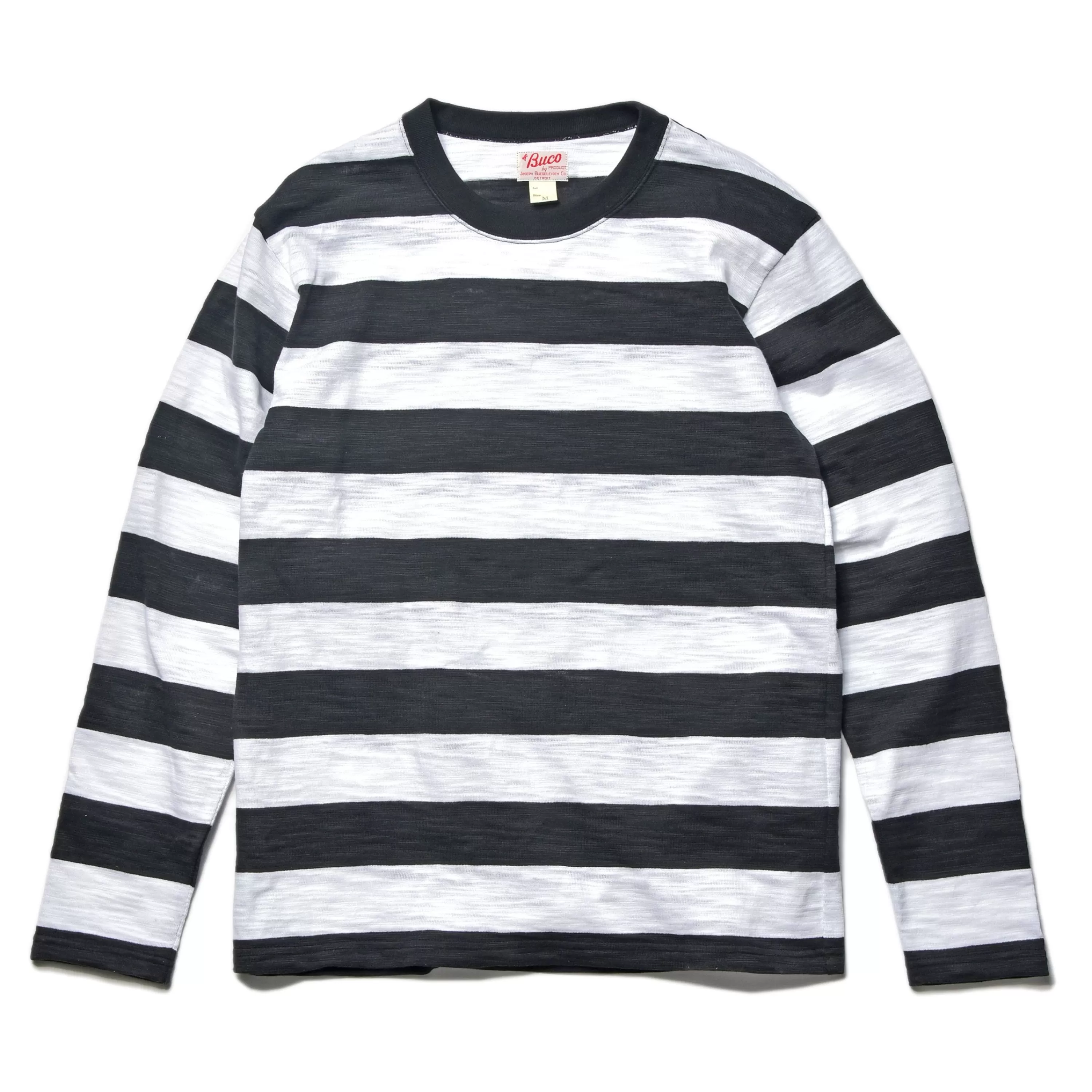 Buco Stripe Tee L/S 10 White Flash Sale