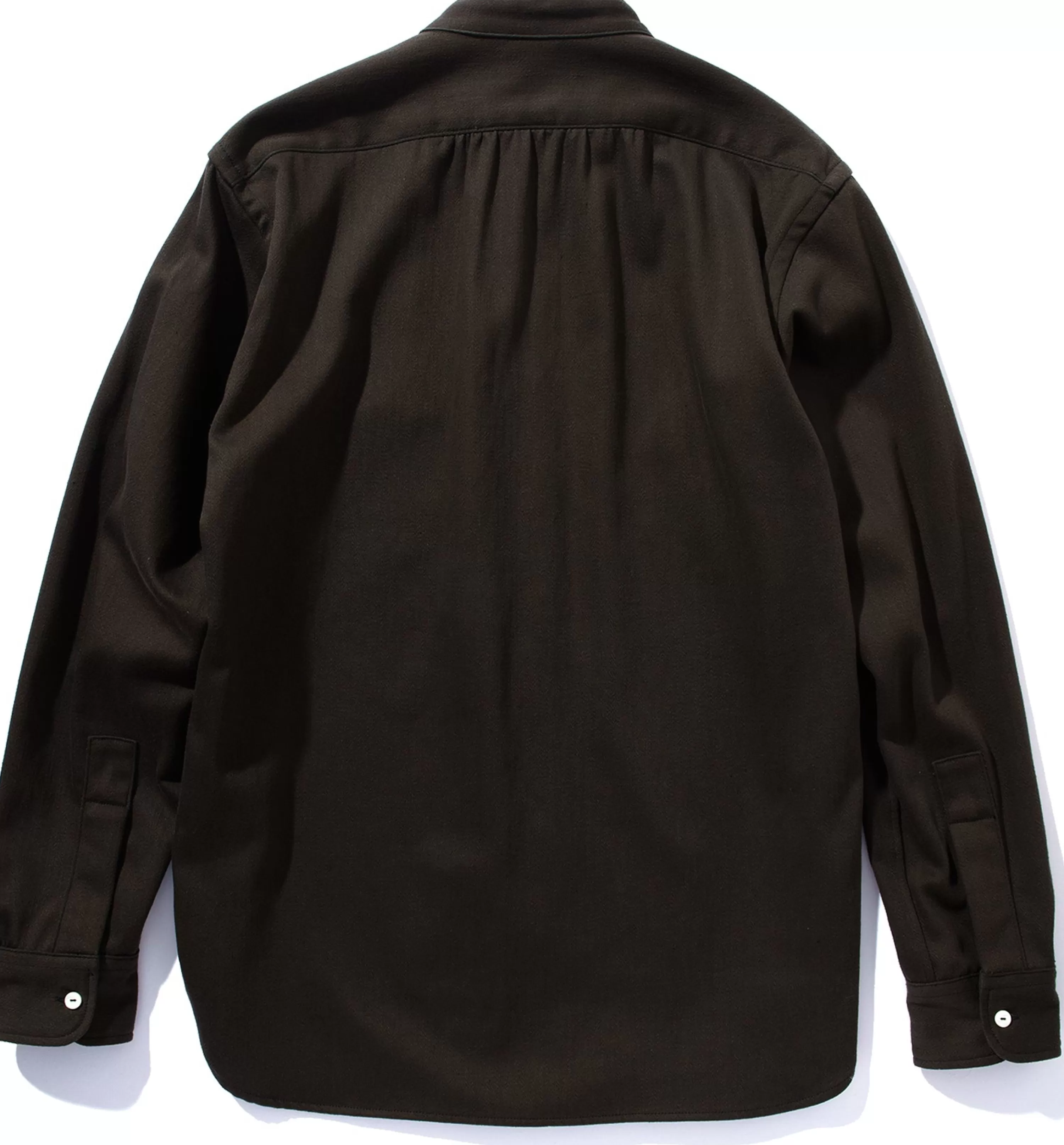 Joe McCoy Double Diamond Band Collar Sateen Shirt Black Hot