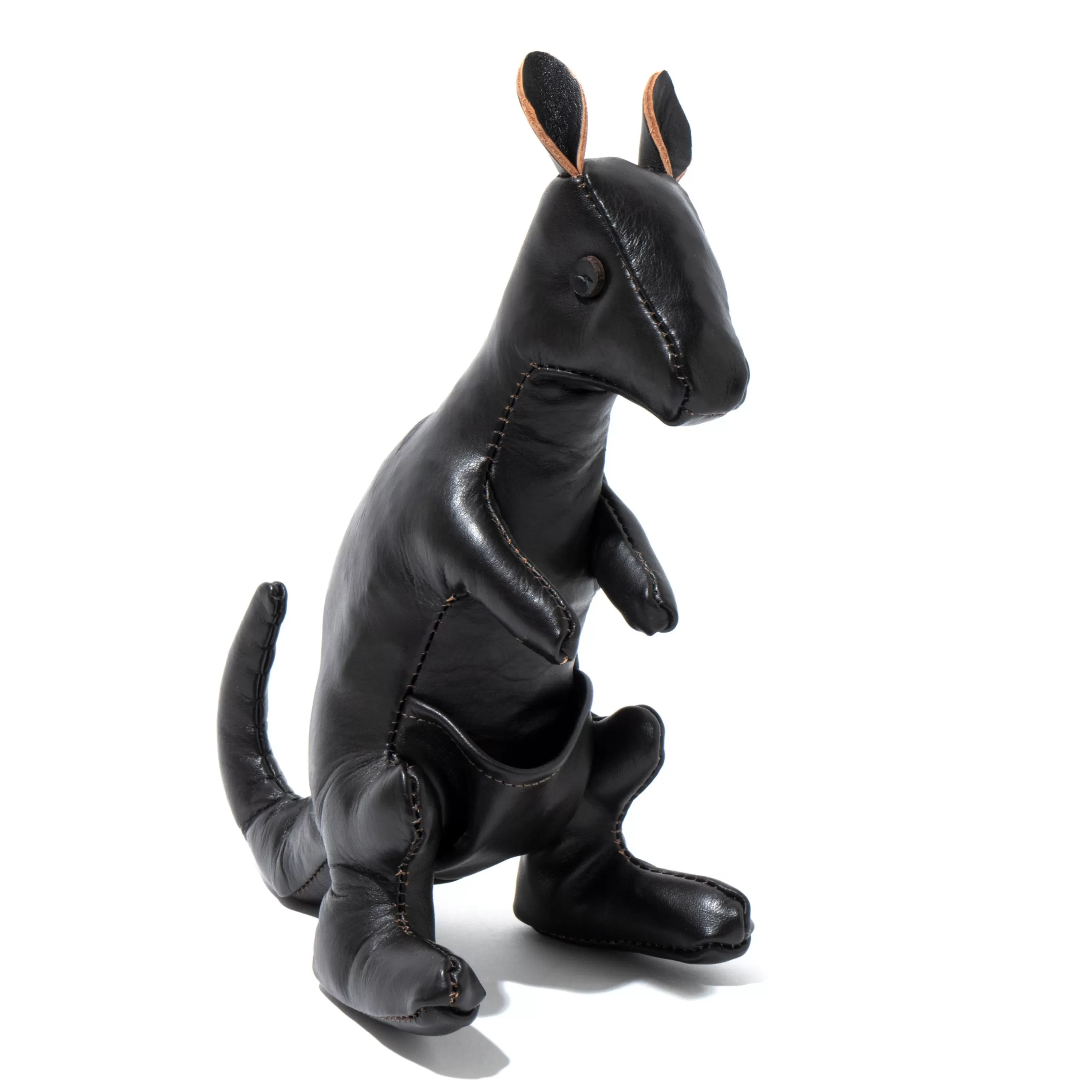 The Real McCoy's Handcrafted Horsehide Animals - Kangaroo Brown Shop