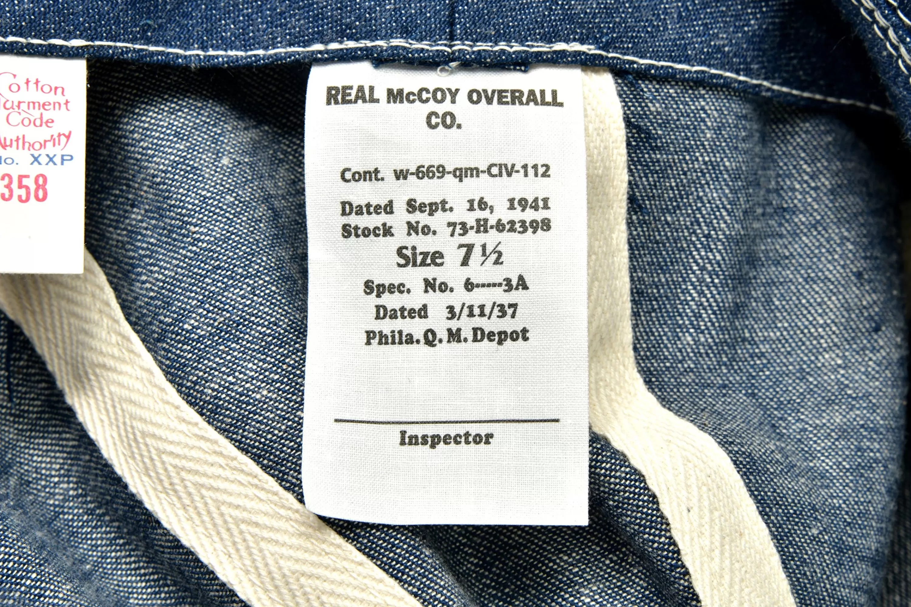 The Real McCoy's Hat, Working, Denim, Blue 141 Indigo Flash Sale