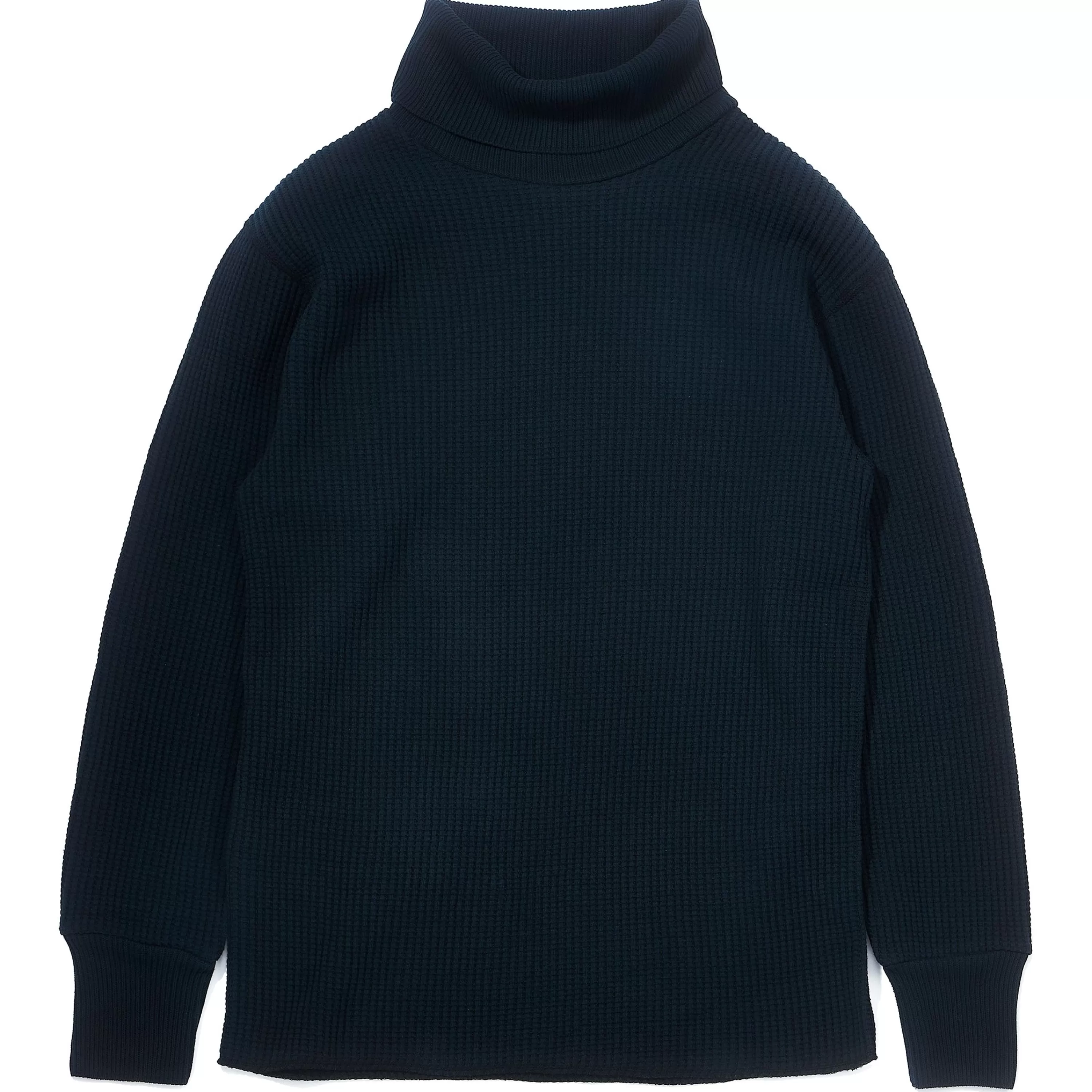 Joe McCoy High Neck Thermal Shirt Navy Hot