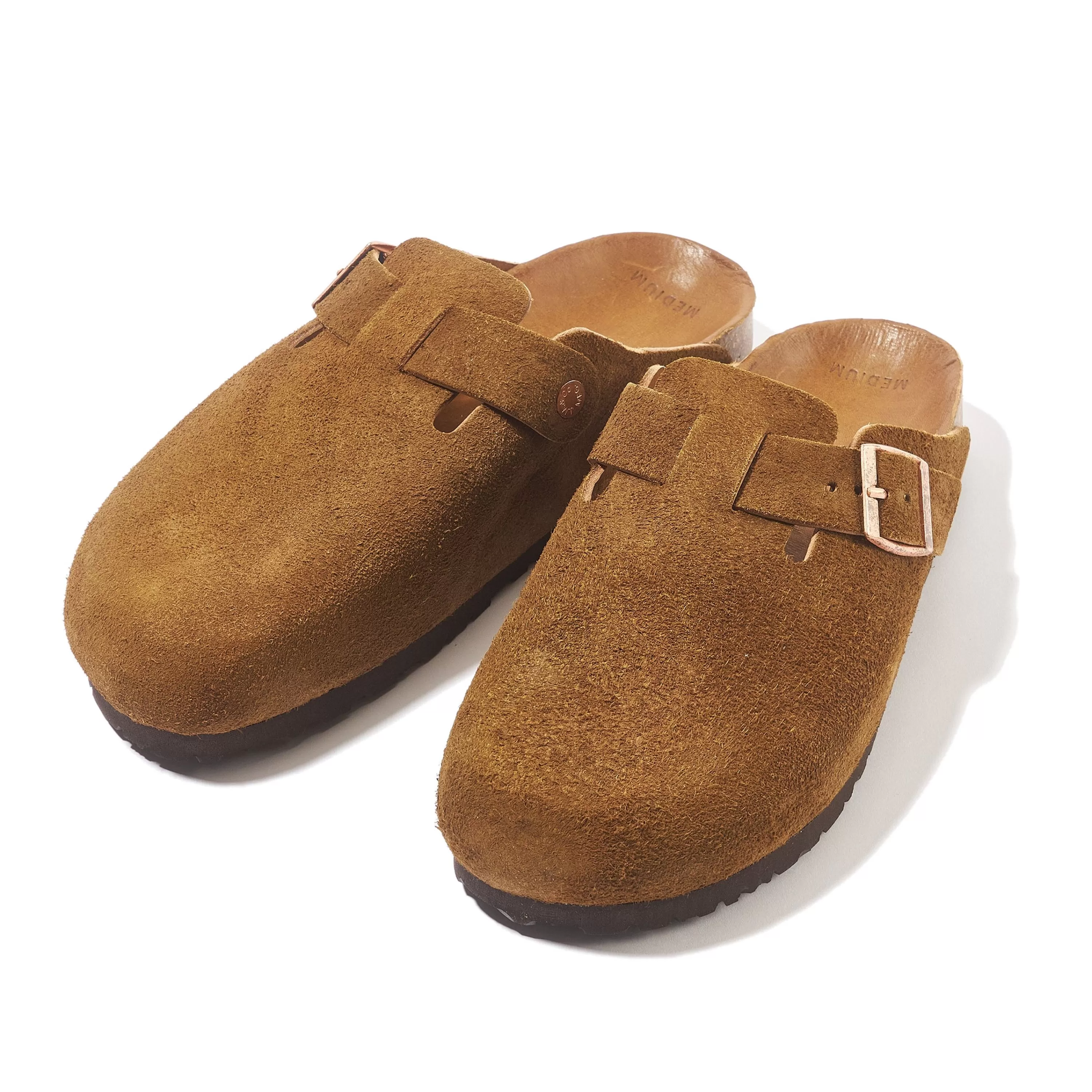 Joe McCoy Leather Foot-Support Clogs 053 Raw Sienna Cheap