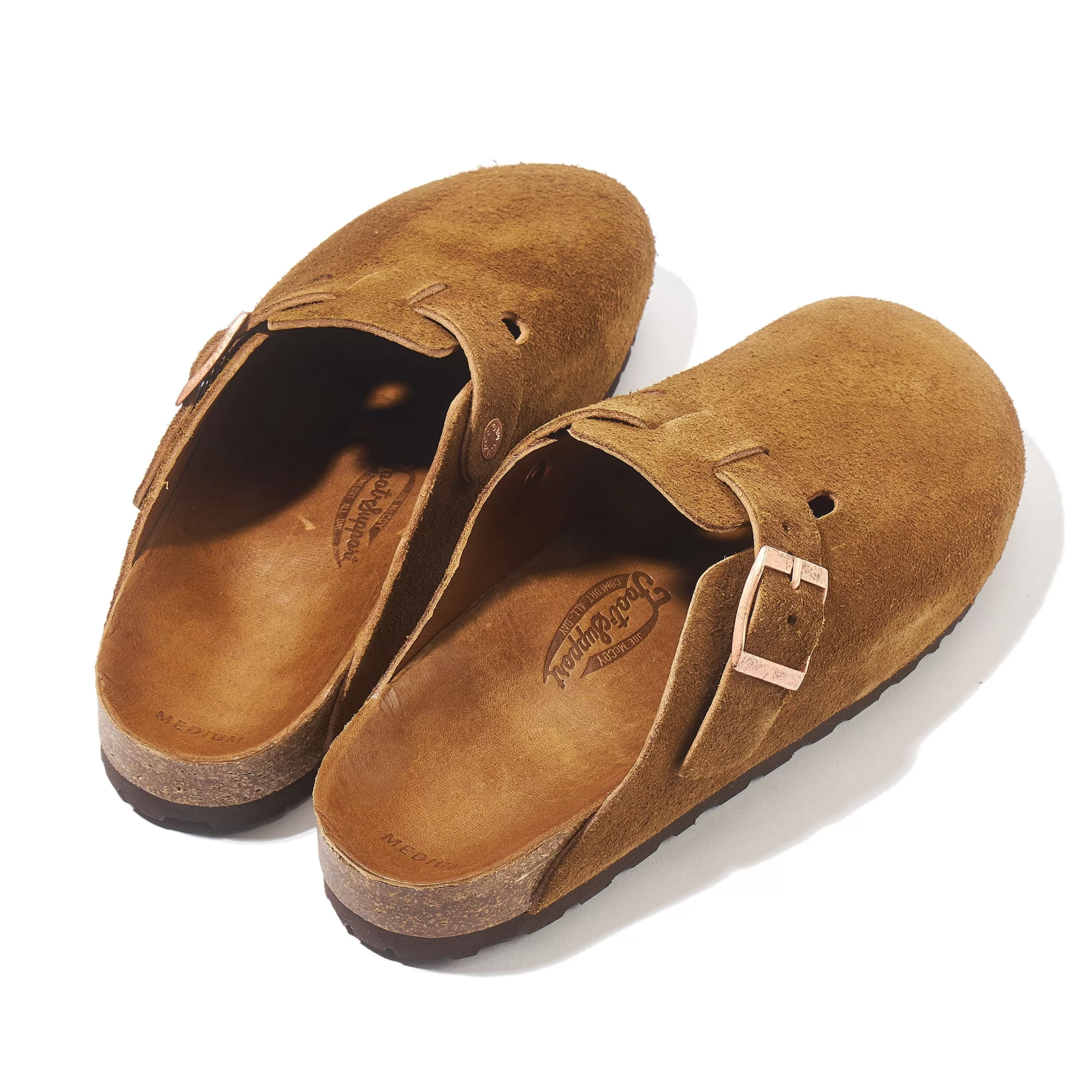 Joe McCoy Leather Foot-Support Clogs 053 Raw Sienna Cheap