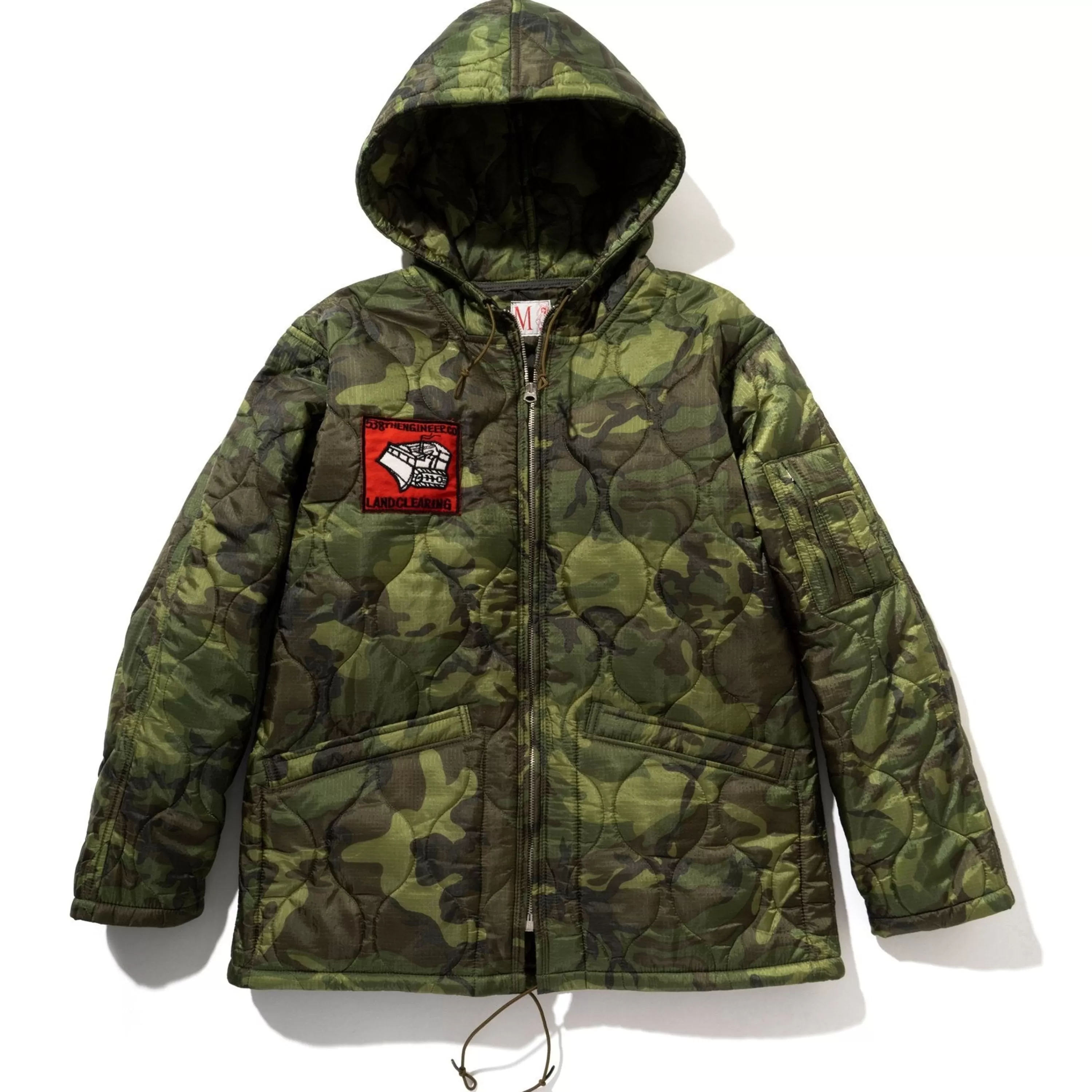 The Real McCoy's Liner, Camouflage Poncho Parka Green Clearance