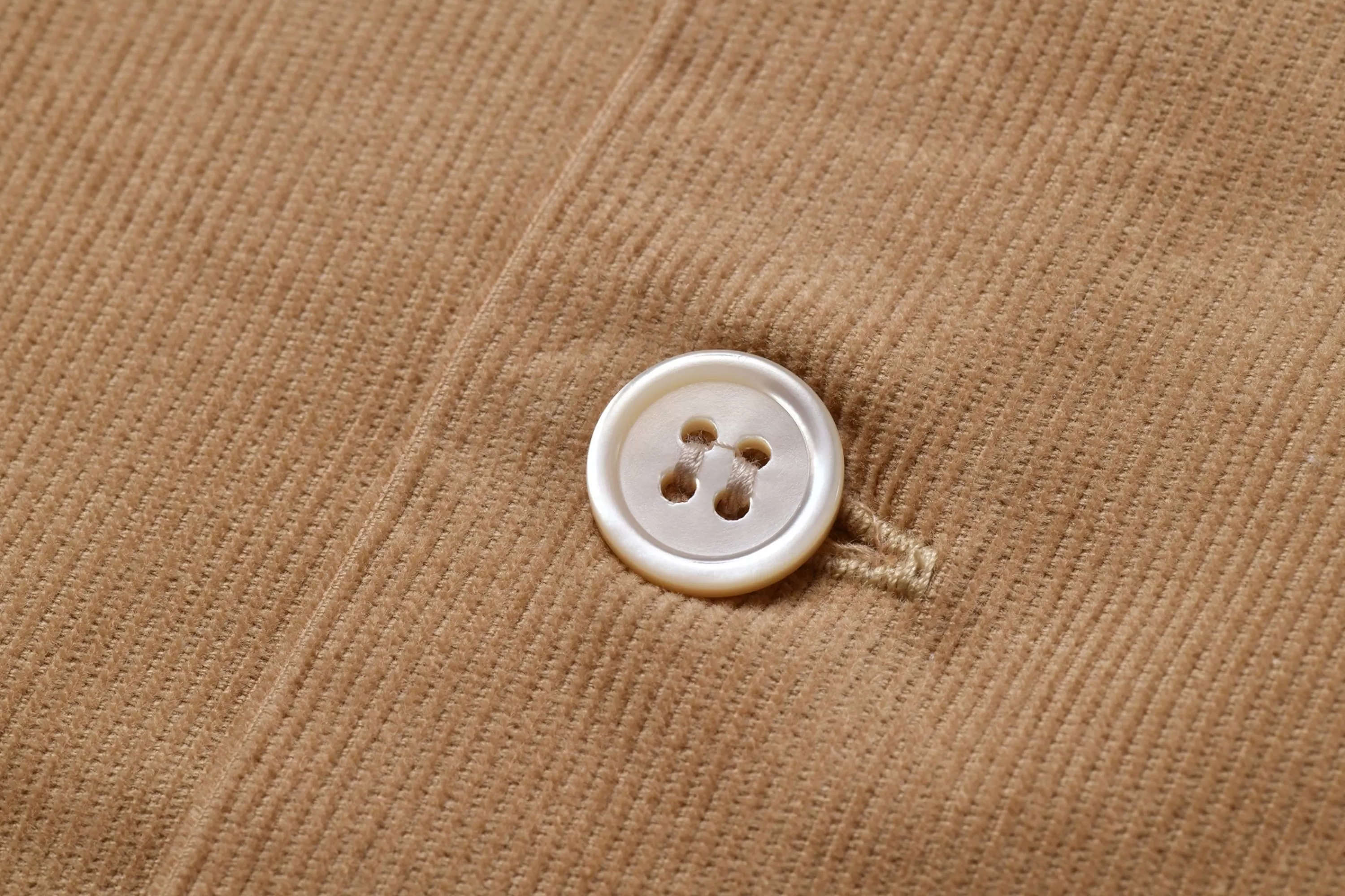 Joe McCoy Open Collar Resort S/S Shirt / Summer Corduroy 041 Beige Best