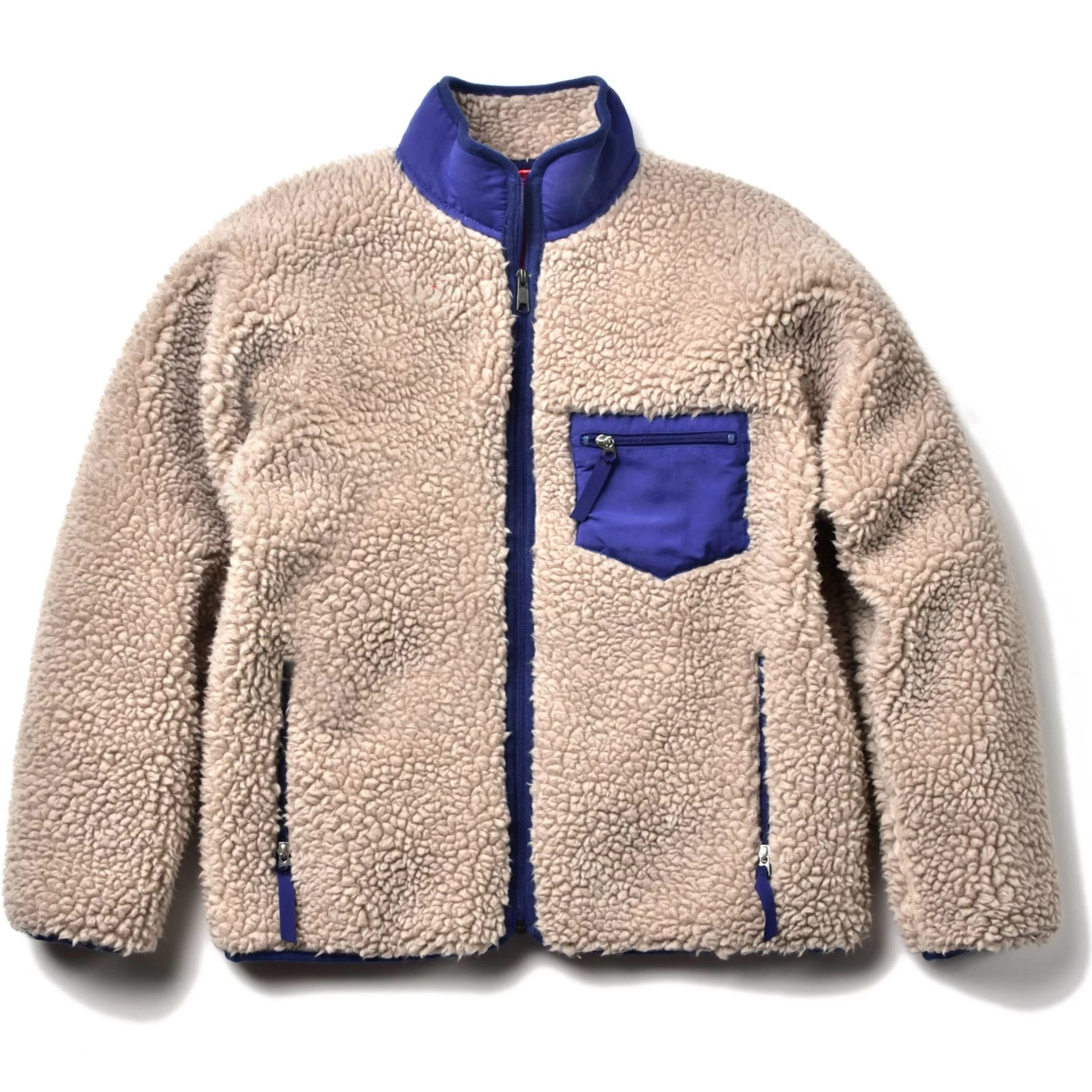 Joe McCoy Outdoor Wool Pile Jacket Ecru Cheap