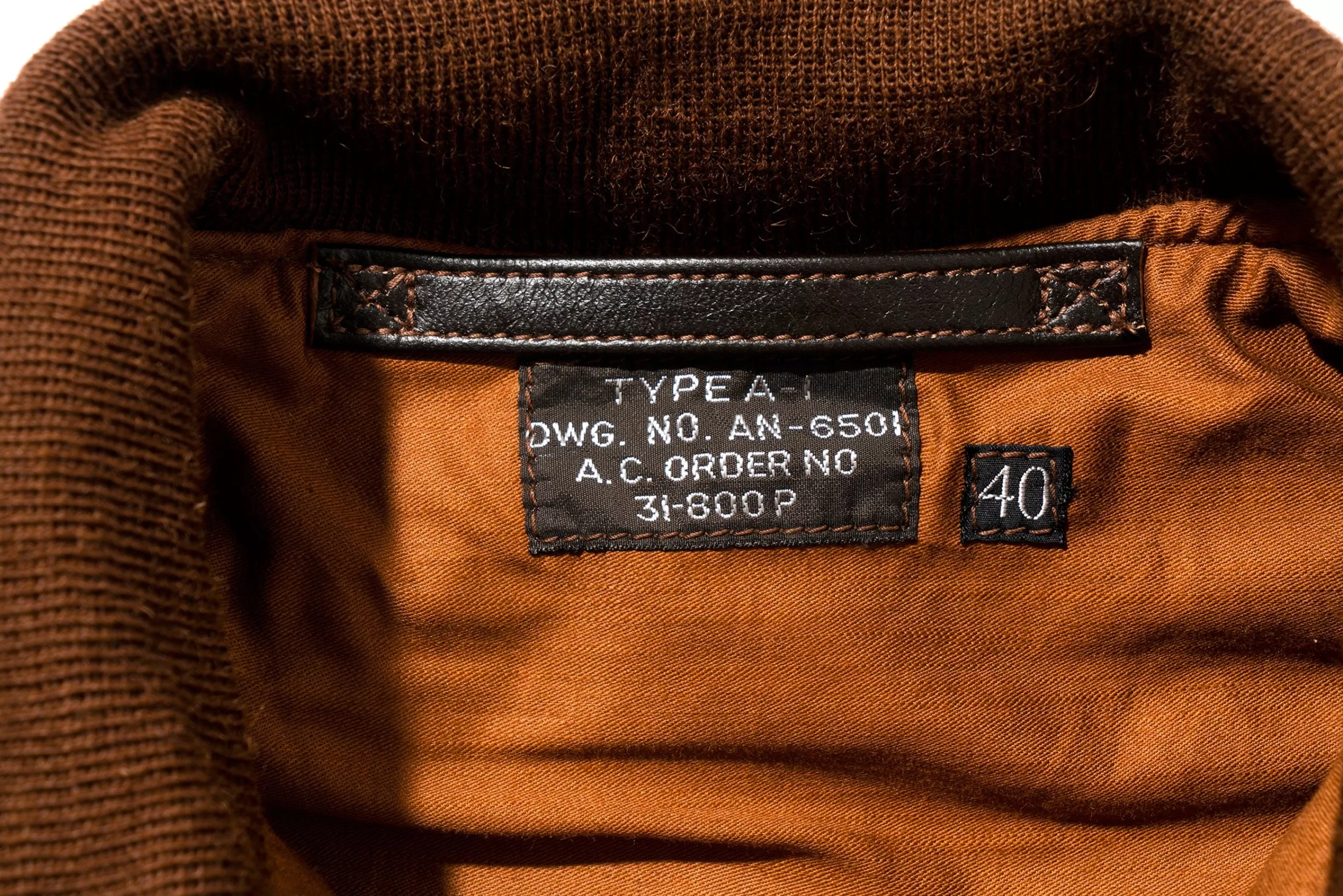The Real McCoy's Type A-1 Real Mccoy Mfg. Co. Seal Brown Best