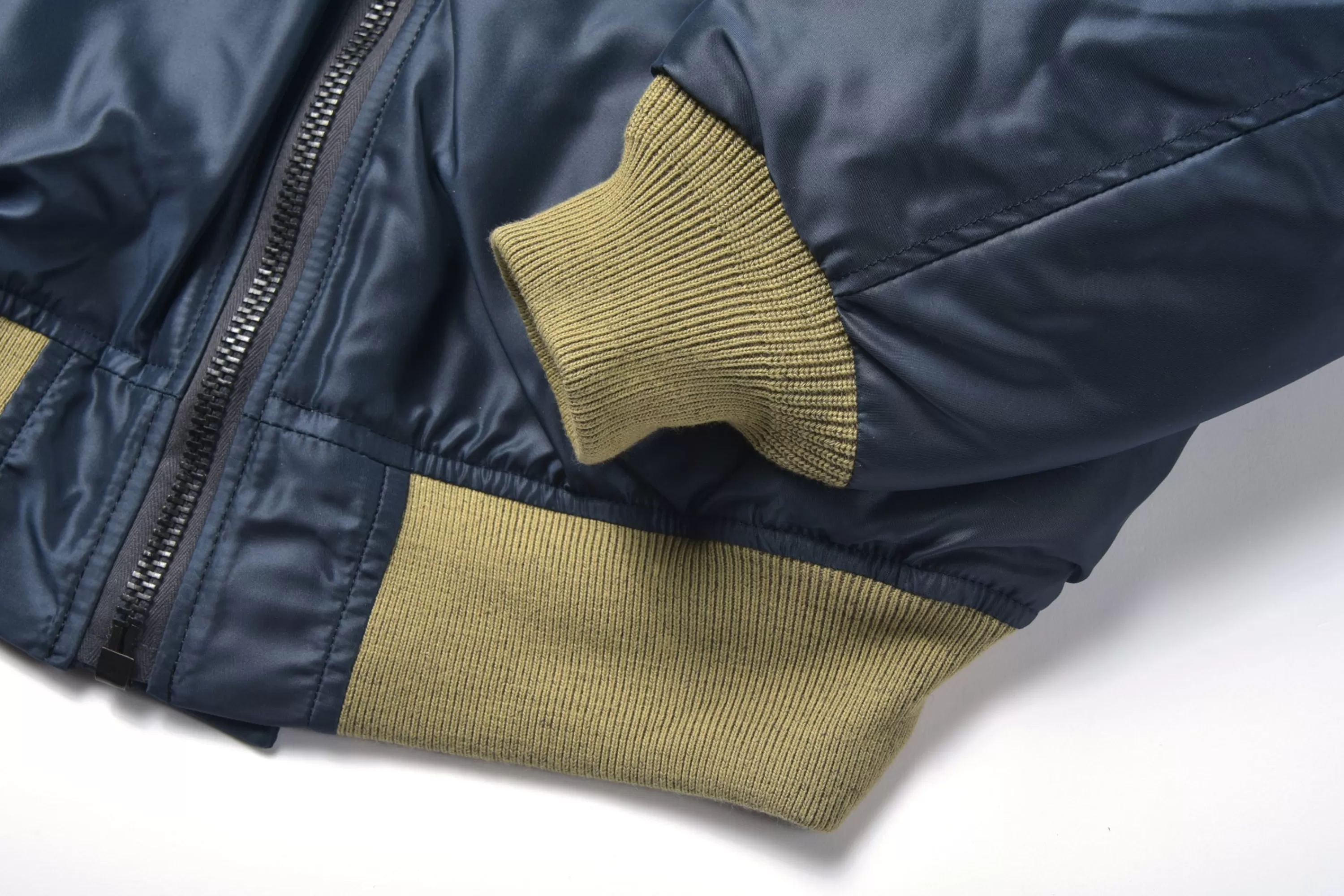 The Real McCoy's Type B-15C Real Mccoy Mfg. Co. / Green Ribbing 140 Navy Online