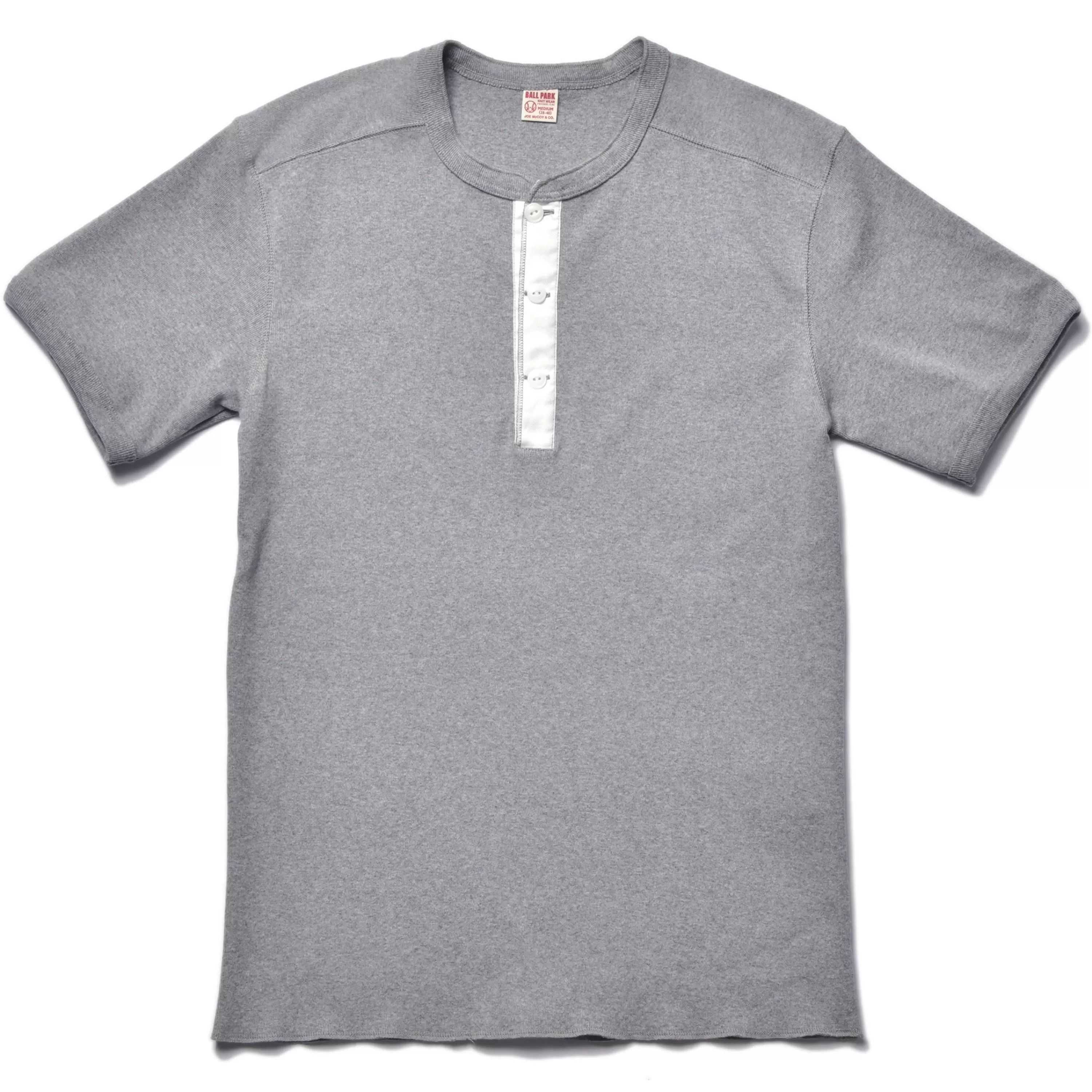 Joe McCoy Union Henley Undershirt S/S 021 Medium Gray Fashion